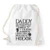 PRINTFASHION Daddy GOT - Sportzsák, Tornazsák - Fehér