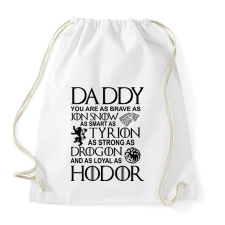 PRINTFASHION Daddy GOT - Sportzsák, Tornazsák - Fehér tornazsák