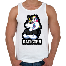 PRINTFASHION Dadicorn - Férfi atléta - Fehér