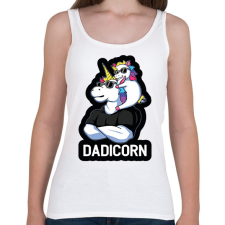 PRINTFASHION Dadicorn - Női atléta - Fehér női trikó