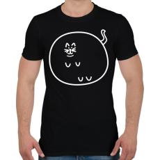 PRINTFASHION Dagi cica - Férfi póló - Fekete