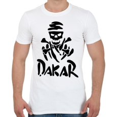 PRINTFASHION Dakar skull - Férfi póló - Fehér