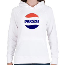 PRINTFASHION DAKSZLI - Női kapucnis pulóver - Fehér női pulóver, kardigán