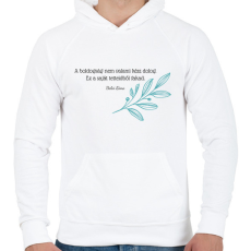 PRINTFASHION Dalai Láma - 2 - Férfi kapucnis pulóver - Fehér