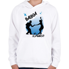PRINTFASHION Dalboa dance - Gyerek kapucnis pulóver - Fehér