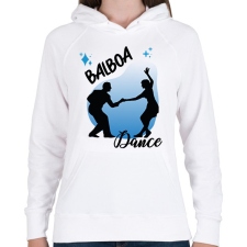 PRINTFASHION Dalboa dance - Női kapucnis pulóver - Fehér női pulóver, kardigán