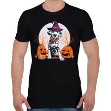 PRINTFASHION Dalmata halloween - Férfi póló - Fekete férfi póló