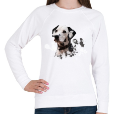 PRINTFASHION dalmata - Női pulóver - Fehér