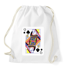 PRINTFASHION Dáma treff - Sportzsák, Tornazsák - Fehér tornazsák