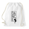 PRINTFASHION Dance (black) - Sportzsák, Tornazsák - Fehér