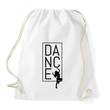 PRINTFASHION Dance (black) - Sportzsák, Tornazsák - Fehér tornazsák
