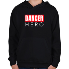 PRINTFASHION DANCER HERO - Gyerek kapucnis pulóver - Fekete gyerek pulóver, kardigán