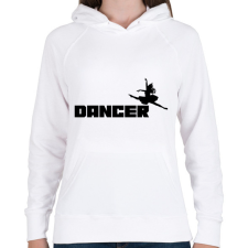 PRINTFASHION DANCER - Női kapucnis pulóver - Fehér női pulóver, kardigán