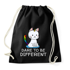 PRINTFASHION Dare to be different - Sportzsák, Tornazsák - Fekete tornazsák
