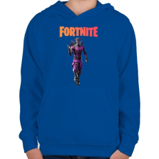 PRINTFASHION Dark Cupid Fortnite - Gyerek kapucnis pulóver - Királykék