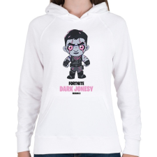 PRINTFASHION Dark Jonesy - Fortnite Season 8 - Női kapucnis pulóver - Fehér női pulóver, kardigán
