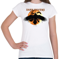 PRINTFASHION dark ravens - Női póló - Fehér
