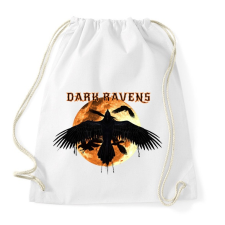 PRINTFASHION dark ravens - Sportzsák, Tornazsák - Fehér tornazsák