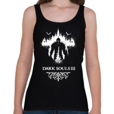 PRINTFASHION Dark souls III - Női atléta - Fekete női trikó