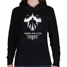PRINTFASHION Dark souls III - Női kapucnis pulóver - Fekete