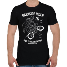 PRINTFASHION Darkside rider - Férfi póló - Fekete