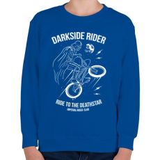 PRINTFASHION Darkside rider - Gyerek pulóver - Királykék