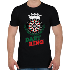 PRINTFASHION Dart King - Férfi póló - Fekete férfi póló