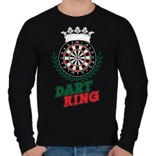 PRINTFASHION Dart King - Férfi pulóver - Fekete férfi pulóver, kardigán