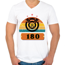 PRINTFASHION darts5 - Férfi V-nyakú póló - Fehér férfi póló