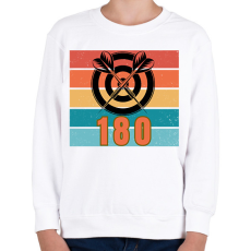 PRINTFASHION darts 180 - Gyerek pulóver - Fehér