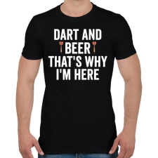 PRINTFASHION Darts&beer - Férfi póló - Fekete férfi póló