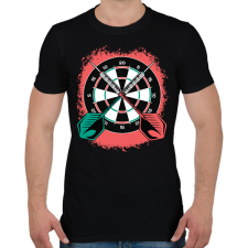 PRINTFASHION Darts - Férfi póló - Fekete férfi póló