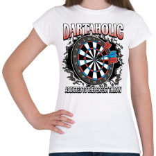 PRINTFASHION Darts függő - Női póló - Fehér női póló
