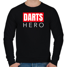PRINTFASHION DARTS HERO - Férfi pulóver - Fekete férfi pulóver, kardigán