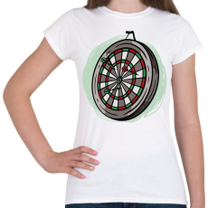 PRINTFASHION Darts tábla - Női póló - Fehér