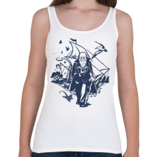 PRINTFASHION Darwin utazásai - Női atléta - Fehér