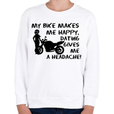 PRINTFASHION dating - Gyerek pulóver - Fehér