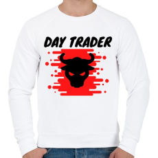 PRINTFASHION day trader - Férfi pulóver - Fehér