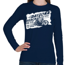 PRINTFASHION Daytona - Női hosszú ujjú póló - Sötétkék női póló