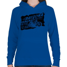 PRINTFASHION Daytona - Női kapucnis pulóver - Királykék