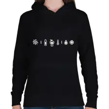 PRINTFASHION Dayz icon - Női kapucnis pulóver - Fekete női pulóver, kardigán