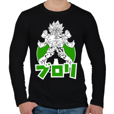 PRINTFASHION DBS BROLY - Férfi hosszú ujjú póló - Fekete férfi póló