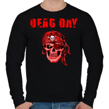 PRINTFASHION DEAD DAY - Férfi pulóver - Fekete férfi pulóver, kardigán