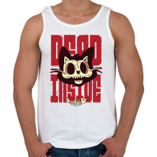 PRINTFASHION Dead inside - Férfi atléta - Fehér