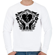 PRINTFASHION Dead inside - Férfi pulóver - Fehér férfi pulóver, kardigán