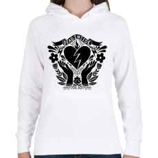 PRINTFASHION Dead inside - Női kapucnis pulóver - Fehér