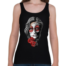 PRINTFASHION Dead roses - Női atléta - Fekete női trikó