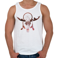 PRINTFASHION Deadly desert - Férfi atléta - Fehér atléta, trikó
