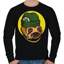 PRINTFASHION Dealer lajhár - Férfi pulóver - Fekete férfi pulóver, kardigán