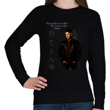 PRINTFASHION dean winchester - Női pulóver - Fekete női pulóver, kardigán
